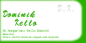 dominik kello business card